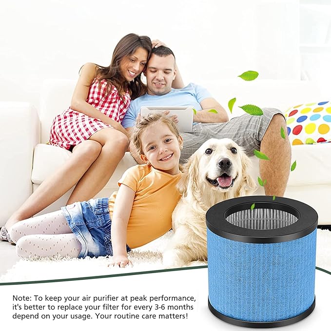 TPAP002 Filter Replacement 3-in-1 Upgraded Compatible with TOPPIN TPAP002 Air Purifier Comfy Air C1, Part #TPFF002, 3 Pack