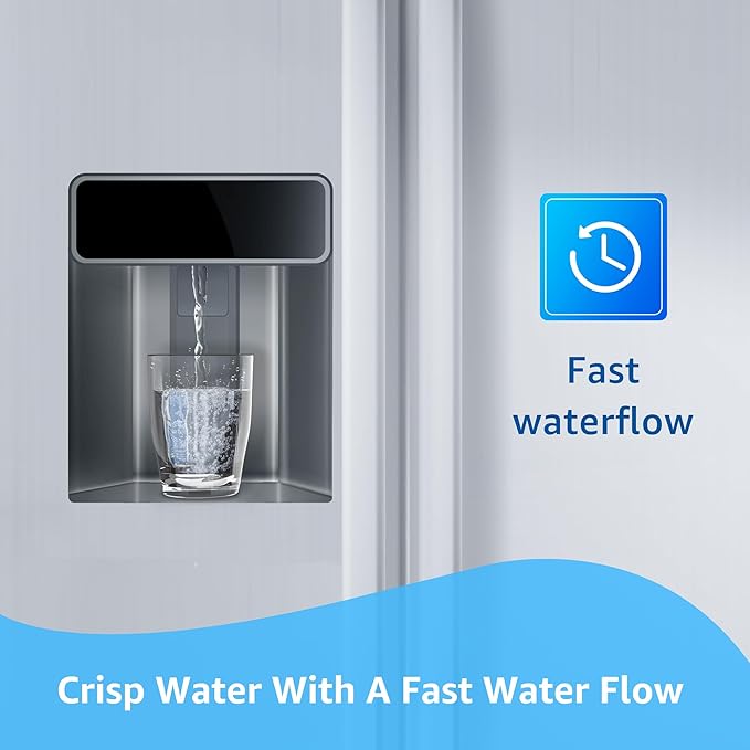 Filterlogic ADQ73613401 Refrigerator Water Filter, Replacement for LG® LT800P®, LT800PC, ADQ736134, ADQ73613402, LSXS26326S, LSXS26366S, LMXS30776S, LSXS26366D, LMXC23746S, 46-9490, 469490, Pack of 3