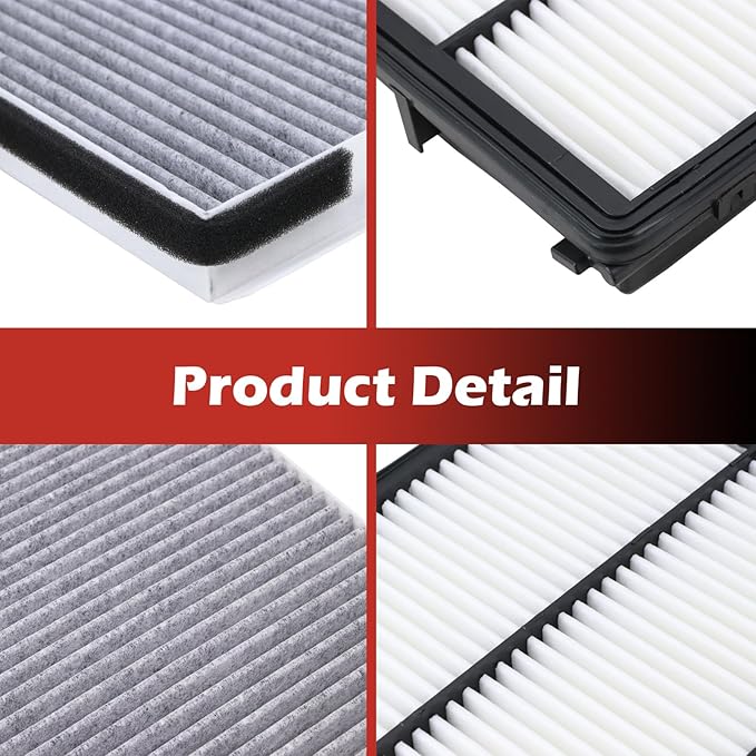 28113-A9100 Engine Air Filter and 97133-J5000 Cabin Air Filter kit Compatible with 2019-2020 Hyundai Santa Fe 2.0L 2.4L 2020-2025 Kia Telluride 3.8L Replaces CA11943 97133-3M000