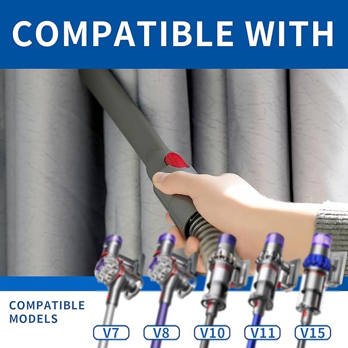 Attachment Kit - Extension Hose and Crevice Tool Compatible with Dyson G5 GEN5 V15 V12 V11 V10 V7 V8 Absolute Animal Motorhead Trigger Model
