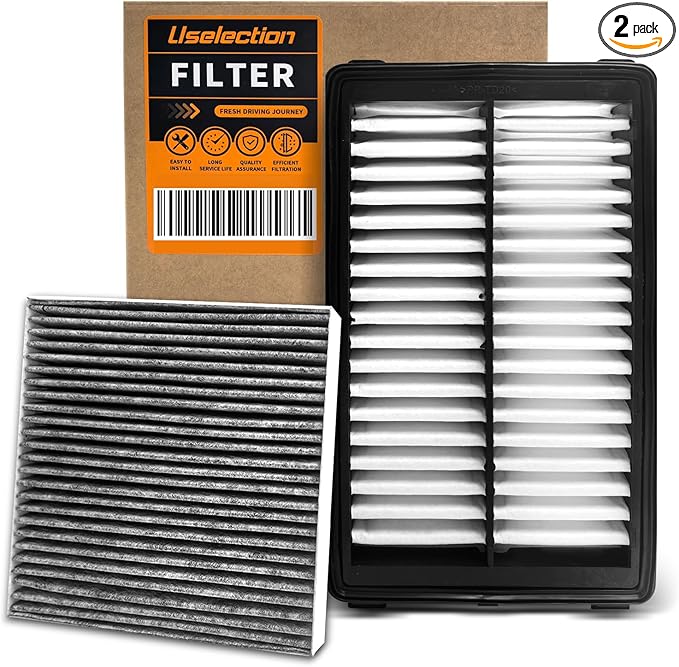 Cabin & Engine Air Filter W/Activated Carbon Kit for Tucson (2022–2025), Santa Fe (2021–2025), Sonata (2020–2025), K5 (2021–2025), Sportage (2023–2025), # 28113-L1000 97133-L1000 CF12820 CA12816