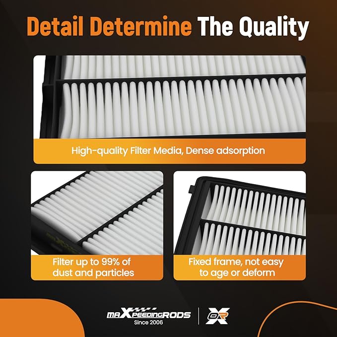 maXpeedingrods CA11942 Engine Air Filter for Hyundai Sonata Hybrid, Sonata, Tucson 1.6L/2.0L/2.4L, Replacement for Kia Optima Hybrid, Optima, Sportage 2.0L/2.4L