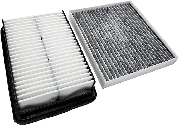 Cabin Engine Air Filter for KONA (2018-2023) VELOSTER (2019-2021) SOUL (2020-2024) Replacement for 97133-D1000, CF12160,CA12057, 28113-F2000, FDA12057