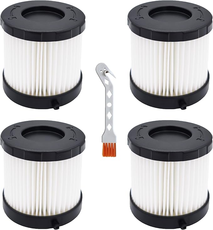 4 Pack Jobsite Filter A32HF01 Replacement For Ryobi 18V ONE+ HP Brushless Handheld Vacuum PBLHV701 PBLHV701K, Compare to Part# A32HF01