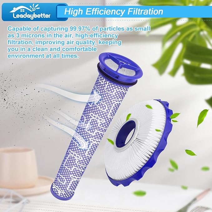 Leadaybetter DC40 Filter for Dyson HEPA Post-Motor & Pre-Motor DC40 filter Replacement for Dyson DC40 filter Kits Animal, Multi Floor, Origin, Total Clean Vacuums, Compare Part 923587-02 & 922676-01…