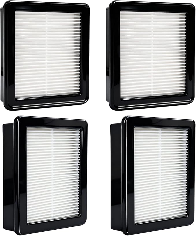 4 Pcs 107315 HEPA Filter Replacement Compatible with ProTeam Coach Pro 10 SC Pro 6 GoFree Flex Pro and ProVac FS 6, Washable Reusable Vacuum Filters