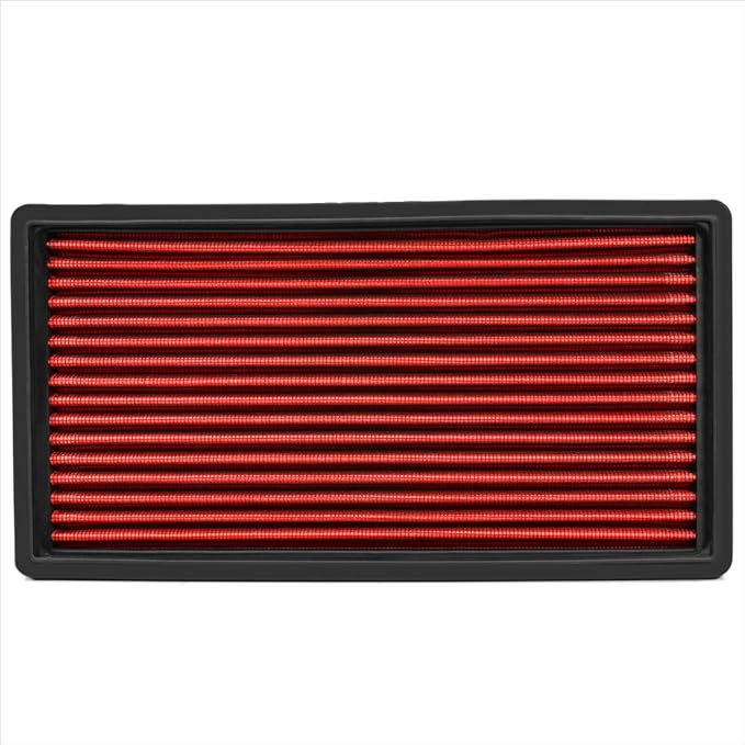 Red Reusable Washable High Flow Drop-in Air Filter Compatible with 95-05 Chevy Blazer 4.3L V6