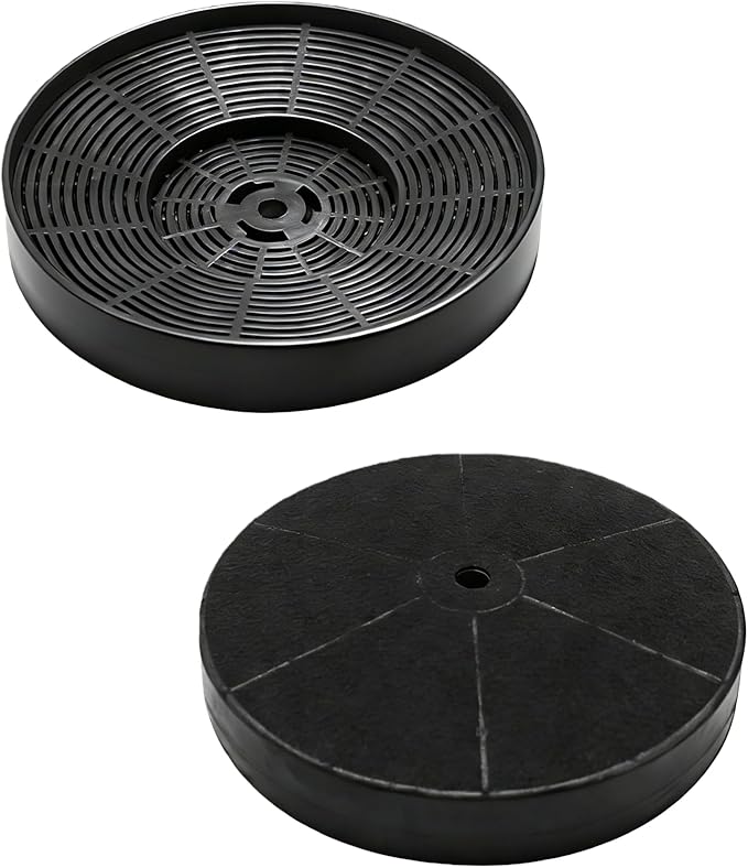 2Pcs WRHF003S2 Range Hood Carbon Filter Fits For Winflo 30 Inch Convertible Stainless Steel Tempered Glass Wall Mount Range Hood BA82-OD22