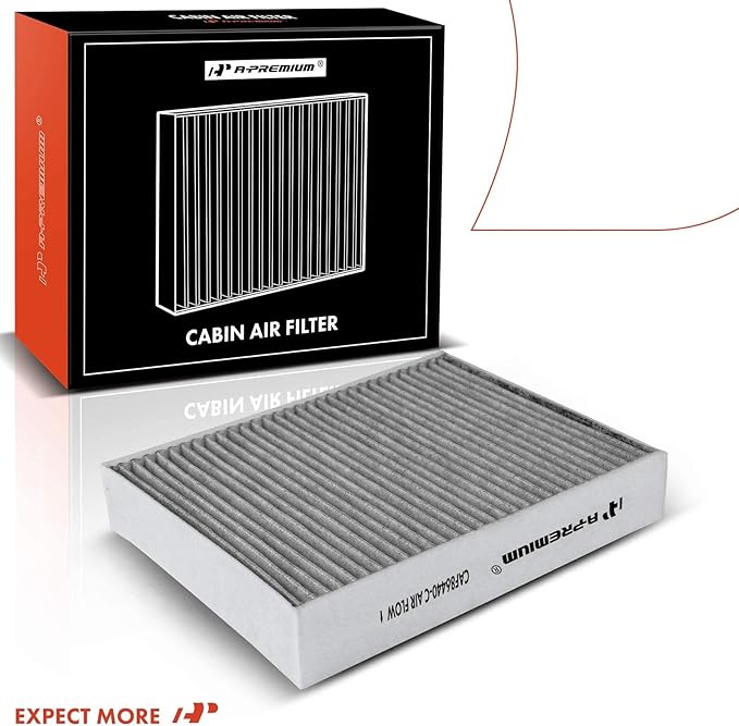 A-Premium Cabin Air Filter with Activated Carbon Compatible with BMW 320i, 320i xDrive, 328d, 328i, 330e, 330i, 330i xDrive, 335i, 428i, 430i, 435i, 440i, 228i, 230i, M2, M3, M4, ActiveHybrid 3, RWD