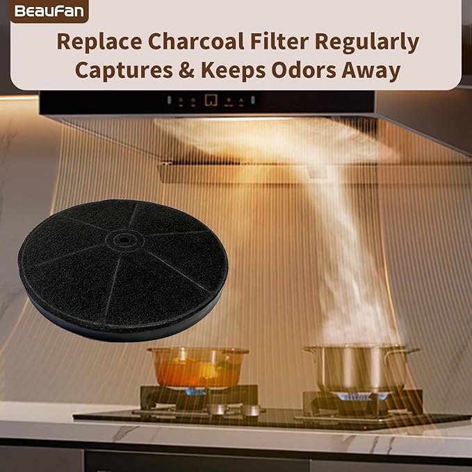 2 Pack CFK4 Carbon Filters Compatible with Cosmo Under Cabinet Range Hood 5MU30 / 5MU36, Also Fit for SNDOAS Range Hood ‎US0475BPB / US0475NBK