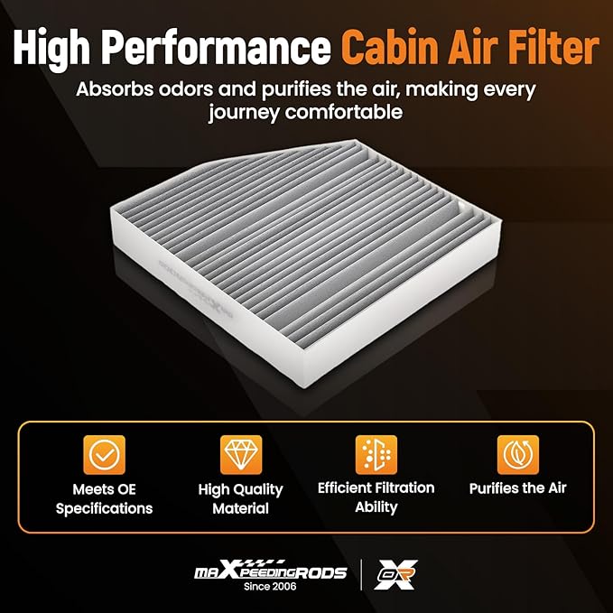maXpeedingrods 678350200 2-Pack Cabin Air Filter for Mercedes-Benz GLS 450, GLE 63 AMG S, GLS 63 AMG, GLS 600 2021-2024, for Mercedes-Benz GLE 350, GLE 450, GLE450E, GLE 580, GLS 580, GLE 53