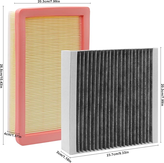 Comb Engine Cabin Air Filter for Chevrolet Equinox 2025 2024 2023 2022 2021 2020 2019 2018