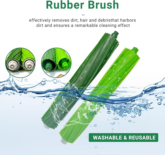 Replacement Parts Accessories kit for IRobot Roomba Max 705 Vac Plus 504 Vac Vacuum Cleaner, 2 Roller Brush 6 Dust Bag 8 HEPA Filter 8 Side Brush 1 Cleaning Tool