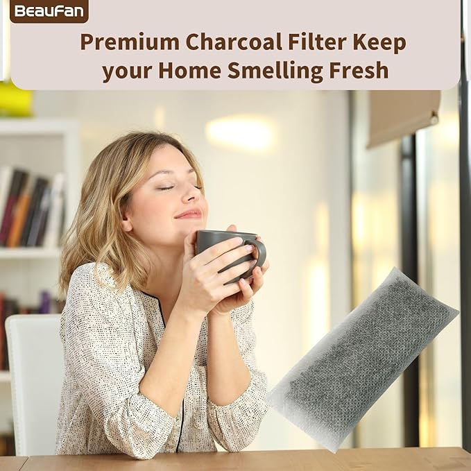 4 Pack FRPAPK2RF PureAir PK-2 Refill Filter Compatible with FRIGIDAIRE Gallery Models GRMC2273BF, GRMC2273BD, GRMG2272BF, Produce Keeper Air Filter