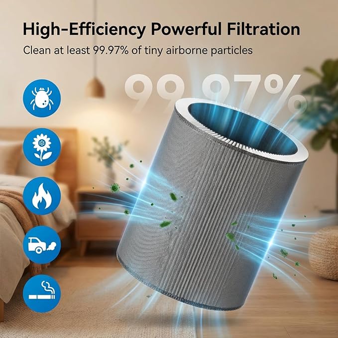 C610 Replacement Filter Z, Compatible with Winix C610 Air Purifier, Compares to Part # 1712-0121-00, 3-in-1 H13 True HEPA Filter and Activated Carbon Filter, 2 Pack