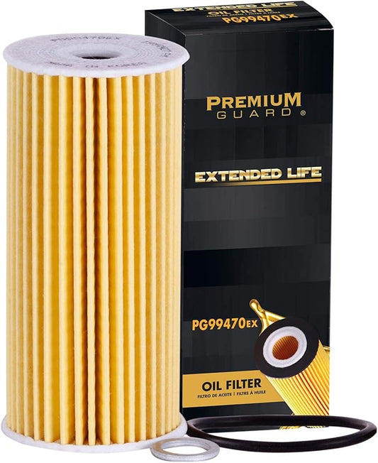 Premium Guard Extended Life Oil Filter up to 10k Miles PG99470EX | Fits 2019-2025 Genesis G70, 2018-2023 Kia Stinger, 2018-2020 Genesis G80, 2017-2022 G90, 2019-2020 Kia K900