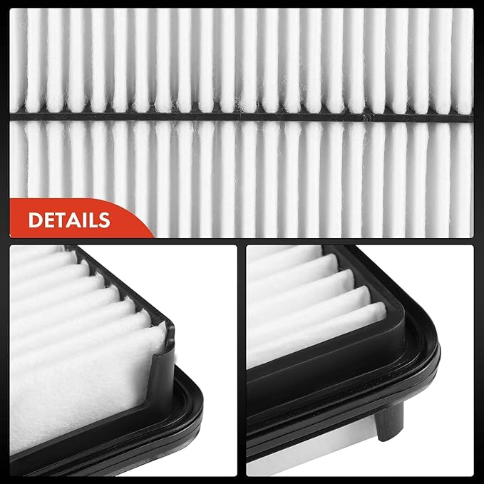 A-Premium Engine Air Filter Compatible with Hyundai Santa Fe 2001 2002 2003 2004 2005 2006, 2.4L 2.7L 3.5L