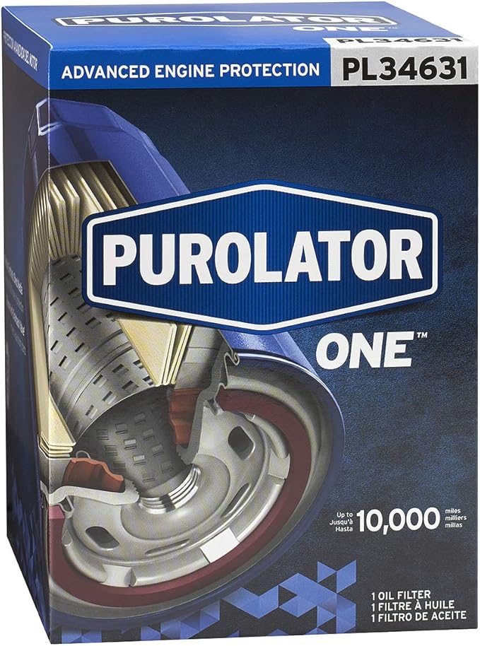 Purolator PL34631 PurolatorONE Advanced Engine Protection Spin On Oil Filter Compatible With Chevrolet C1500, Tahoe, C10, C2500, C3500, Express 3500, K10, K3500, C1500 Suburban, GMC C1500 and Yukon