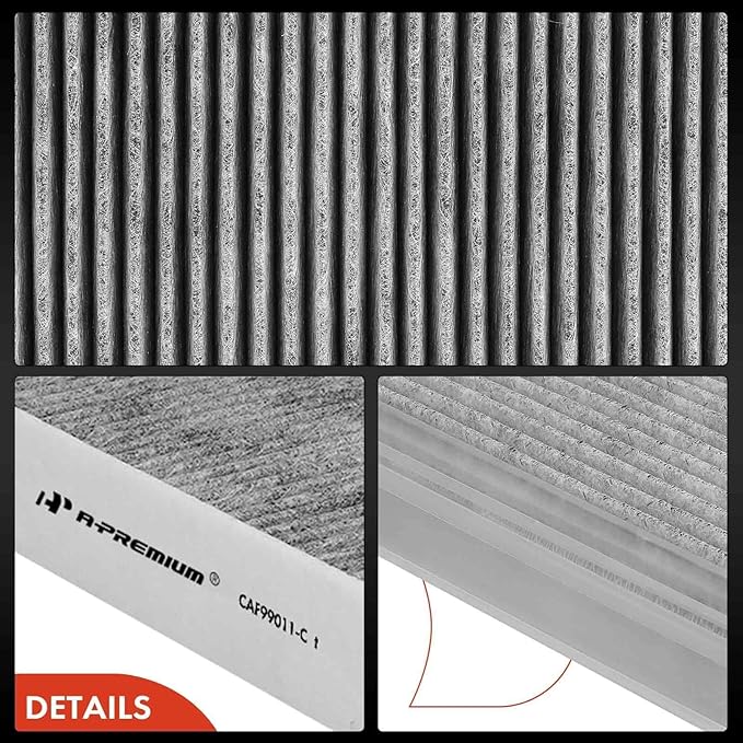 A-Premium Cabin Air Filter with Activated Carbon for Mercedes-Benz B250, B250e, CLA250,CLA35 AMG, CLA45 AMG, GLA250, GLA35 AMG, GLA45 AMG & Infiniti QX30, Irregular, Replace# A2468300018