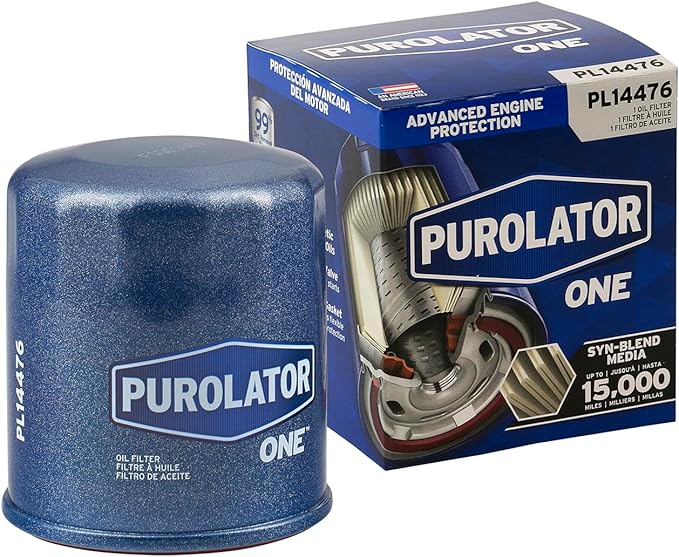 Purolator PL14476 PurolatorONE Advanced Engine Protection Spin On Oil Filter Compatible With Toyota Corolla, Camry, Prius, Yaris, Sienna, C-HR, Prius C, Prius Prime, Pontiac Vibe and Scion xB