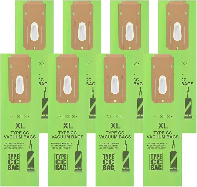 8 Pack Vacuum Cleaner Bags Fit for Oreck Type CC Vacuum Bags,Fit All Oreck XL Upright Vacuum
