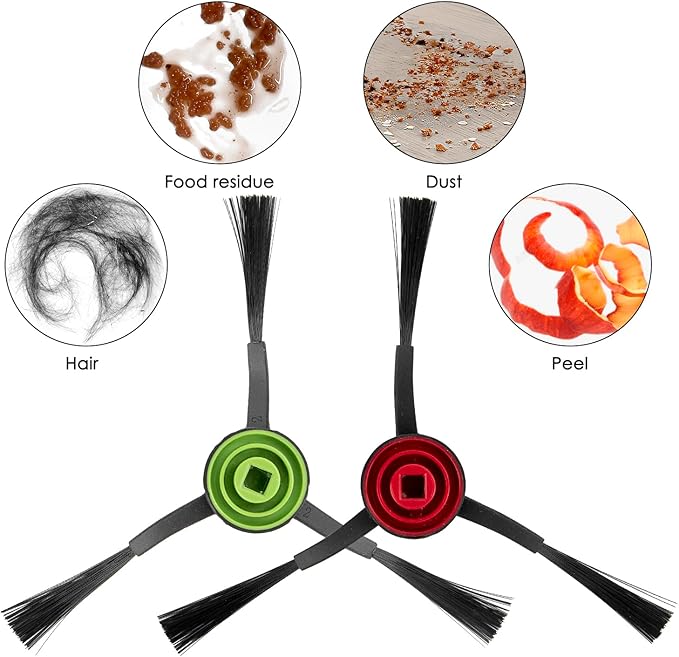 (10 Pieces) Replacement Side Brush Compatible with Tikom L9000/ L8000/ L8000 Pro/ G8000/ G8000 Pro Series Vacuum Cleaner, Robotic Vacuum Side Brushes