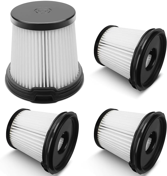 4 Pack IW3511 BU3521 HEPA Filter Replacement Part For Shark IW3511 IW1111 IW1120 Detect Pro Lightweight Cordless Stick Vacuum Cleaner. For Shark BU3523 Clean Empty Auto-Empty System Portable Handheld.