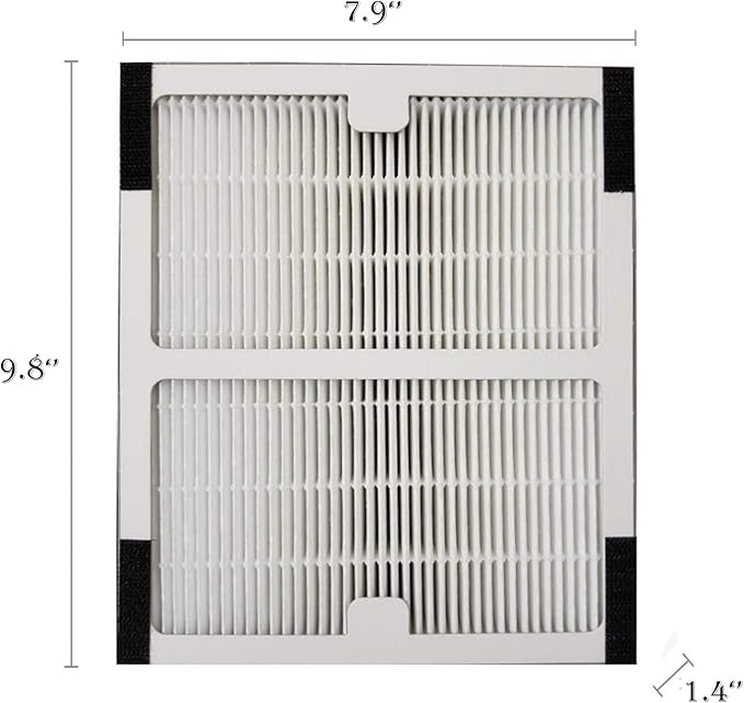 Idylis Air Purifier Filter A - 2 Pack HEPA & Carbon Filter Set for Idylis IAP-10-100, IAP-10-150, AC-2119, Model IAF-H-100A