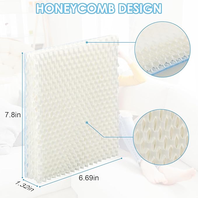 HFT600 Humidifier Filters T for Honeywell Humidifiers Hft600 Hev615 Hev615B Hev615W Hev620 Hev620B Hev620W Hev-615 Hev-615B Hev-615W Hev-620 Hev-620B Hev-620W (6 Pack)