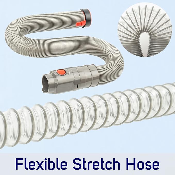 Upgraded Hose Replacement for Dyson DC40 DC41 DC65 DC66 UP13 UP14 UP19 UP20 UP30 Upright Vacuums, Stretch Hose Assembly Part Ref. No. 920765-03 920765-04 923433-01 (DC40 DC41)