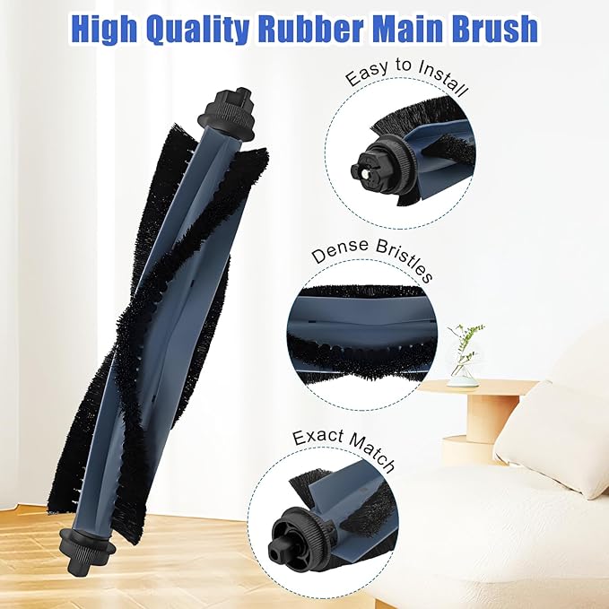 C20 Omni Replacement Parts Kits for Eufy C20 Omni Robot Vacuum Cleaner 1 Roller Brush | 4 Side Brushes | 4 Filters | 4 Mops | 4 Dust Bags-17Pack