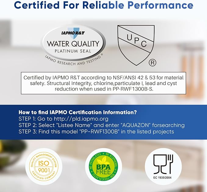 PUREPLUS HX2017FR-A NSF 53&42 Certified Repleacement for NS-WF26FD9-1,DW2042FR-09,Kenmore 46-9130,Compatible with Hisense HRF266N6CSE1, Daewoo FRN-Y22D2V, NS-RFD26SS9 Refrigerator Water Filter, 1PACK