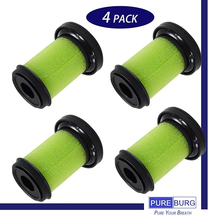 PUREBURG Replacement Vacuum Filters Compatible with Bissell Multi Cordless Handheld Car Vacuum 1985 1985T Multi Reach Handheld Cordless Vac Cleaner 2151A 21512 21513 2151C 2151V 161-0335,4-Pack