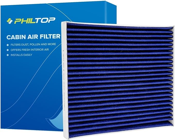 PHILTOP Premium Cabin Air Filter w/Dual Activated Carbon, Compatible with CF11671 Ram 1500, 1500 Classic, 2500, 3500, 4500, 5500, Jeep Wagoneer, Wagoneer L, Grand Wagoneer, Grand Wagoneer L