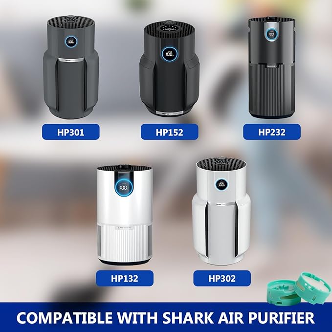 8 Pack Odor Neutralizer Cartridges Replacement Compatible with Shark AZ3000 AZ3002 HZ3000 HZ3002 IZ862H IZ562H ZD550 ZU102 Upright Vacuum, HP152 HP301 HP302 Air Purifier, Part# 1541FC3000
