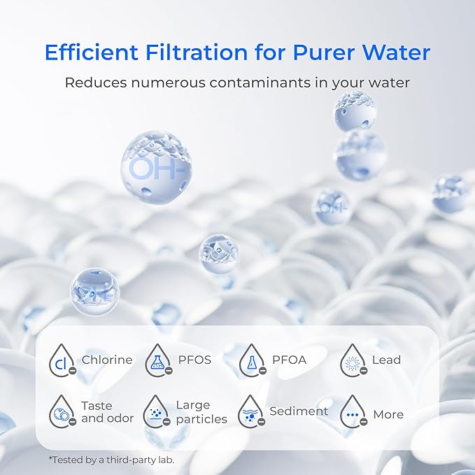 Waterdrop Alkaline Water Filter, Replacement for Berkey® BB9-2® Black Filters and Berkey® Gravity Water Filter System, Up to PH 9.2 (Pack of 2)
