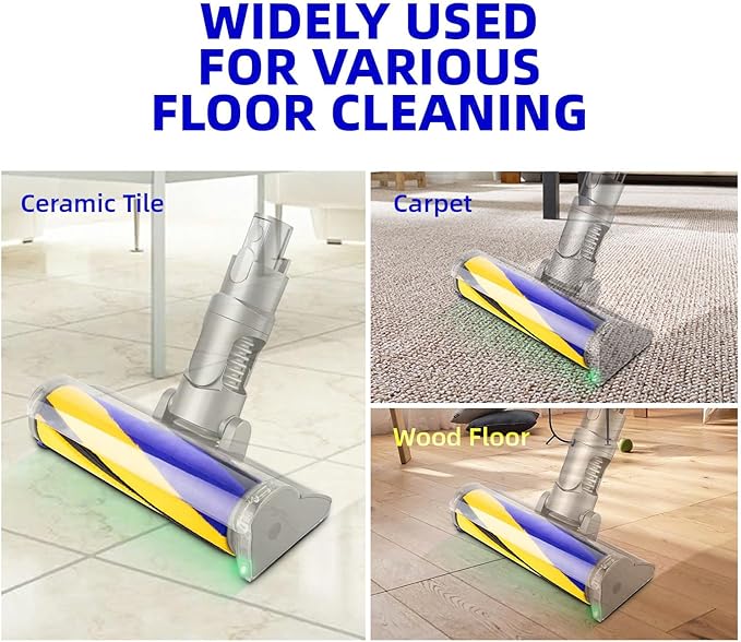Premium Laser Slim Fluffy Brush Bar Replacement for Dyson Laser Slim Fluffy Cleaner Head & Fluffy Optic Cleaner Head, Fits Dyson V12 Series, V15 Series, V15 Detect, Outsize, Gen5detect, Part 971634-01