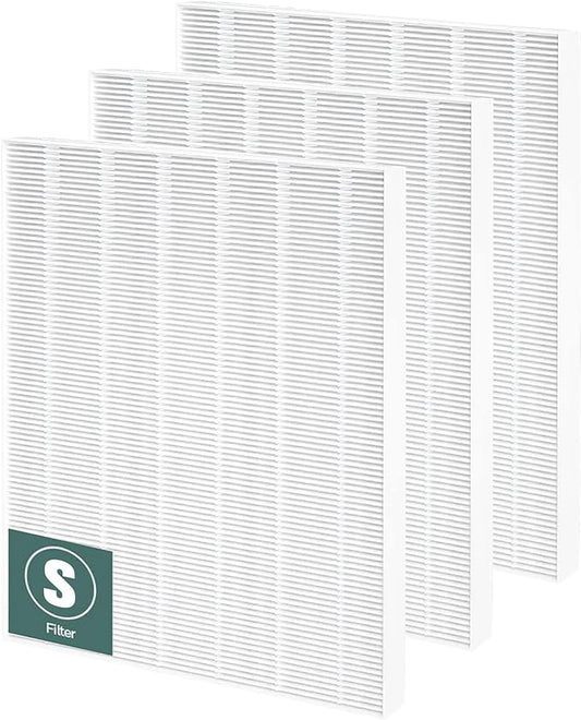 3 Pack C545 Replacement Filter S Compatible with Winix C545, B151, P150, 9300 Air Purifier Replacement for Winix S Filter Part 1712-0096-00 and 2522-0058-00 by Funmit