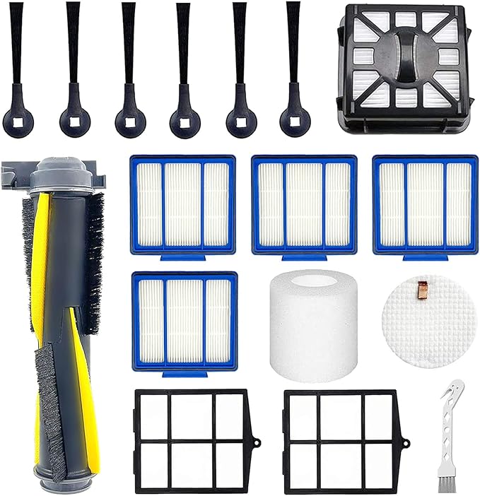 IQ Replacement Parts for Shark IQ RV1001AE RV100AE RV1001 AV1002AE RV912S RV913S AV970 AV993 AV992 Accessories Side brush, Roller Brush, Filters, Foam filters