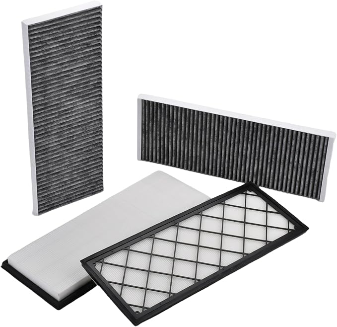 1658375-00-A 1658376-00-A Cabin Air Filter,Air Intake Filter with Activated Carbon,Fit for Tesla Model Y 2020-2024 Replace 1658375-00-A 1658376-00-A(4PCS)