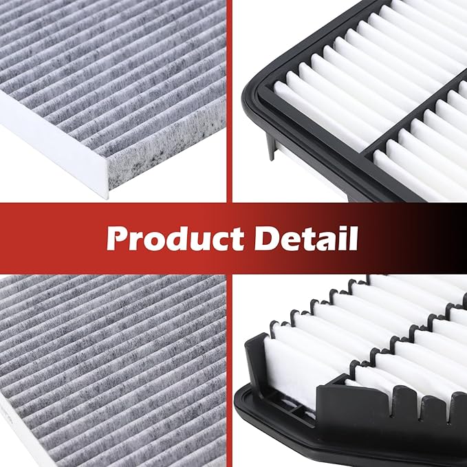 28113-3X000 Engine Air Filter and CF10728 Cabin Air Filter kit Compatible with 2011-2016 Hyundai Elantra 2013-2017 Elantra GT 2014-2018 Kia Forte Forte5 Replaces 28113-3Z100 97133-2H000
