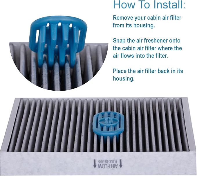 Premium Guard Cabin Air filter PC99273 with Fresh Linen Cabin Filter Air Freshener | Fits 2017-19 Hyundai Ioniq, 2017-22 Kia Niro, 2019-22 Niro EV