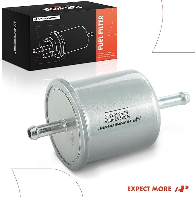 A-Premium Fuel Filter Compatible with Nissan Sentra 1987-1999/2002, Frontier 1998-2004/2013-2014, Pathfinder 1996-2004, Maxima, Xterra & Infiniti G20 1991-1996/1999, M30 1990-1992 & Isuzu & Mercury