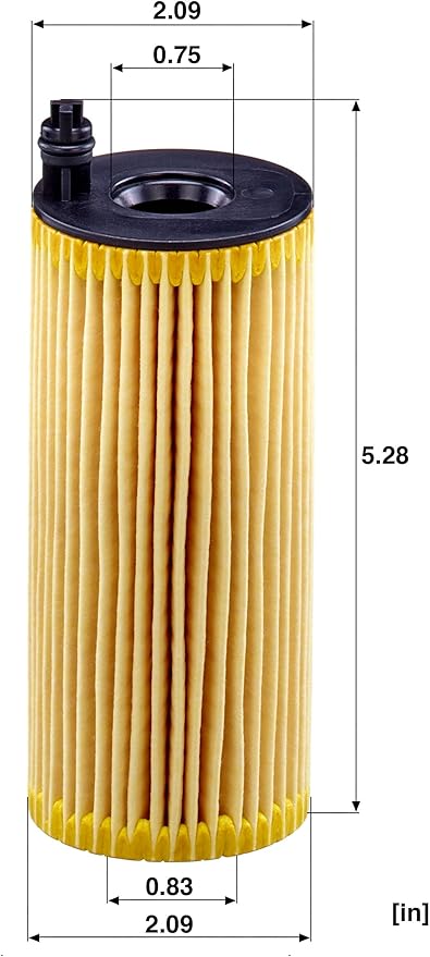 Mann Filter HU 6004 x Cartridge Oil Filter Replacement Compatible With BMW 328d (2014-2018), 328d xDrive (2014-2017), 535d (2014-2016), 535d xDrive (2014-2016), X3 xDrive28d (2016-2017)