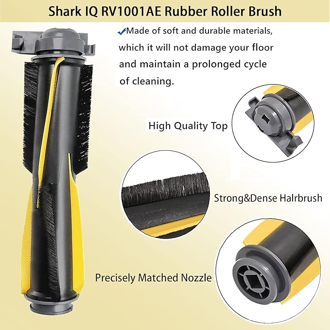 Replacement Parts for Shark IQ RV1001AE, Shark AV911S EZ, AV1010AE RV1000 RV1001 AV970 AV993 AV1002AE UR1000SR UR1005AE Robot Vacuum Cleaner Accessories Kit,Main Brush,Filters,Side Brushes,Pre Filter