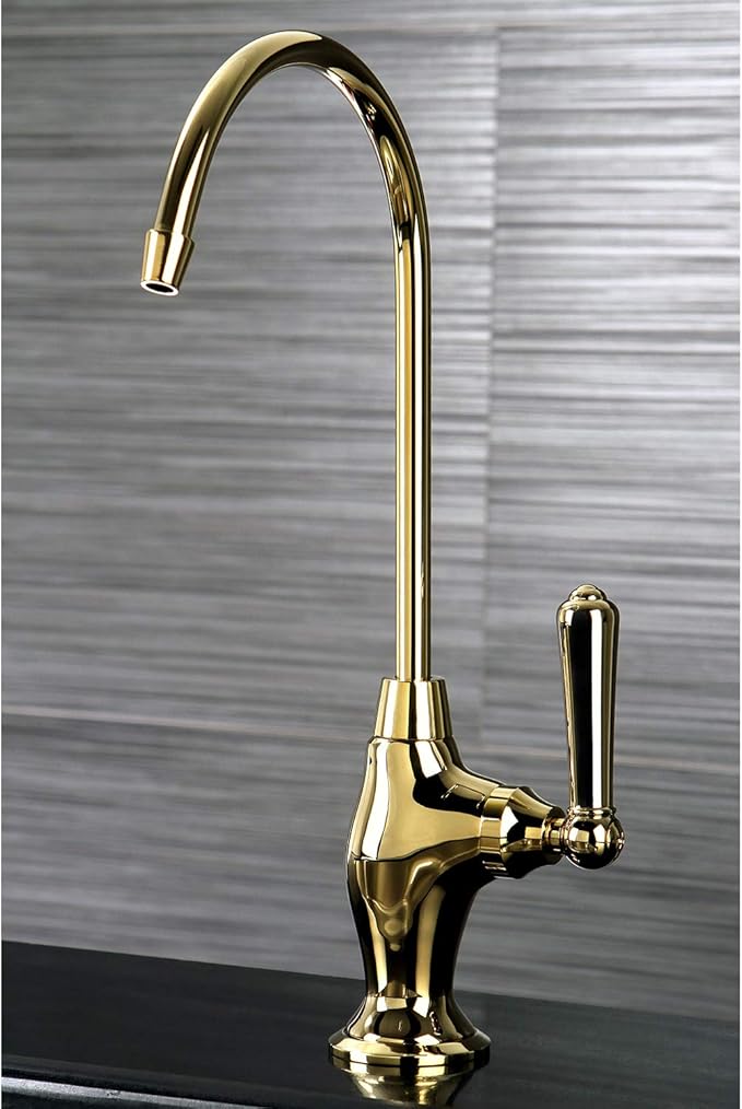 Kingston Brass KS3192NML Magellan Single Handle Water Filtration Faucet, Polished Brass