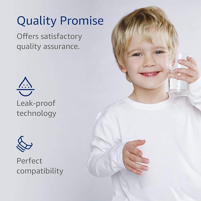 AQUA CREST GXRLQR NSF/ANSI 401 Certified, Replacement for GE SmartWater Twist and Lock In-Line GXRLQR Water Filter, Reduces PFAS, PFOA/PFOS (Pack of 1)