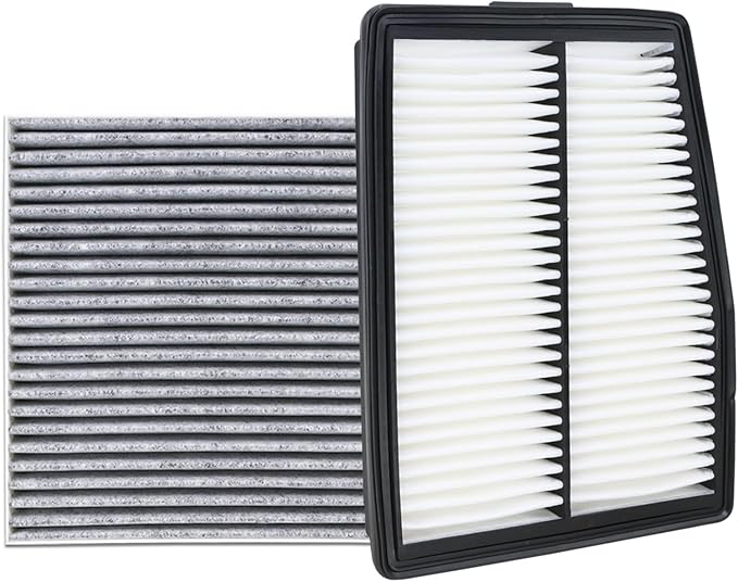 28113-L5100 Engine Air Filter and 97133-L0000 Cabin Air Filter kit Compatible with 2021-2025 Santa Fe 1.6L Hybrid 2020-2025 Sonata 2.0L Hybrid 2022-2025 Tucson Hybrid Replaces CA12817 CF12820