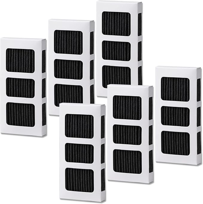 6 Pack PAULTRA2 Refrigerator Air Filter Compatible with Frigidaire PAULTRA2 Pure Air Ultra 2, PureAir Ultra II, and Electrolux Refrigerators 242047805, 5303918847, EAP12364179