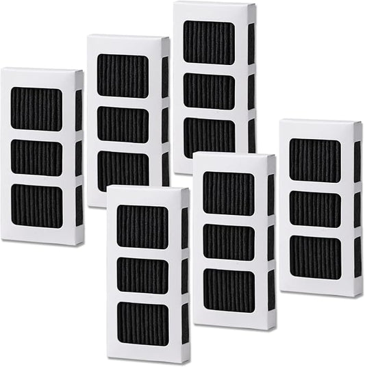 6 Pack PAULTRA2 Refrigerator Air Filter Compatible with Frigidaire PAULTRA2 Pure Air Ultra 2, PureAir Ultra II, and Electrolux Refrigerators 242047805, 5303918847, EAP12364179